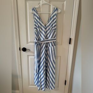 Kate Spade Blue and White Striped Dress